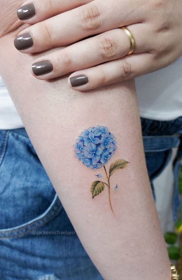 18 Hydrangea Tattoo Ideas For Romantic Ladies  Styleoholic